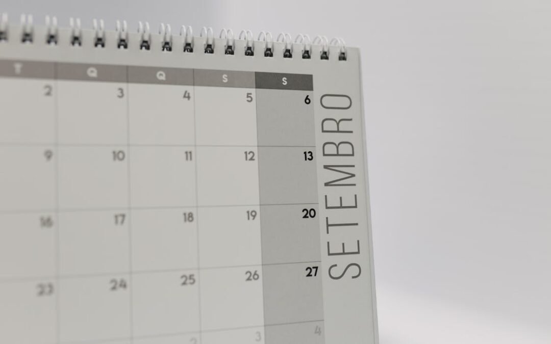 Calendar with deadline
